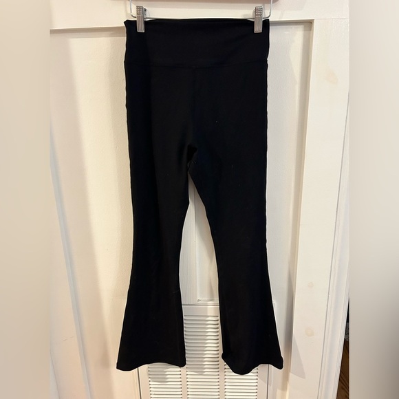 Addison Bay flared black leggings pull in elastic waist medium - Picture 1 of 3